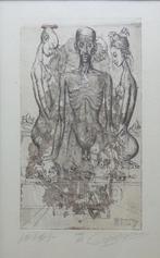 ROGER VAN BELLEGHEM / NAAKTEN / ZW-W ETS / 57x40cm / KADER, Antiek en Kunst, Kunst | Litho's en Zeefdrukken, Ophalen of Verzenden