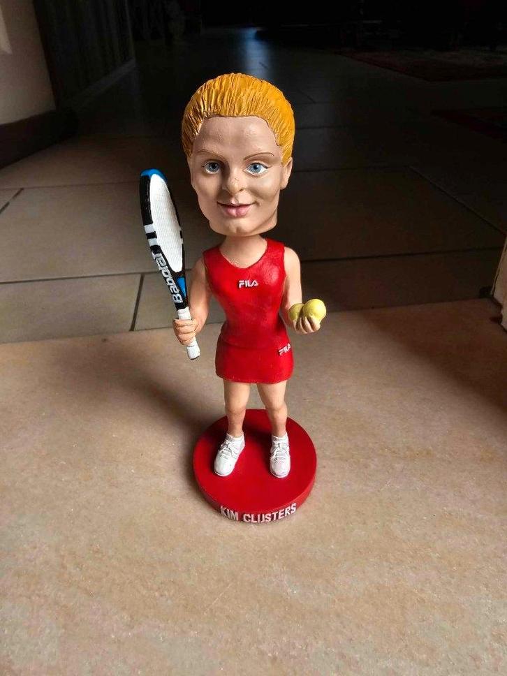 Kim Clijsters Unique Bobble Head Antwerp 2007 ., Collections, Jouets miniatures, Neuf, Enlèvement