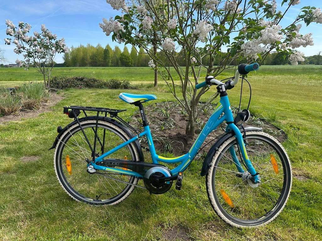 Meisjesfiets Cube 240 Cross Girl Blue/Lime, Fietsen en Brommers, Fietsen | Meisjes, Ophalen, Zo goed als nieuw