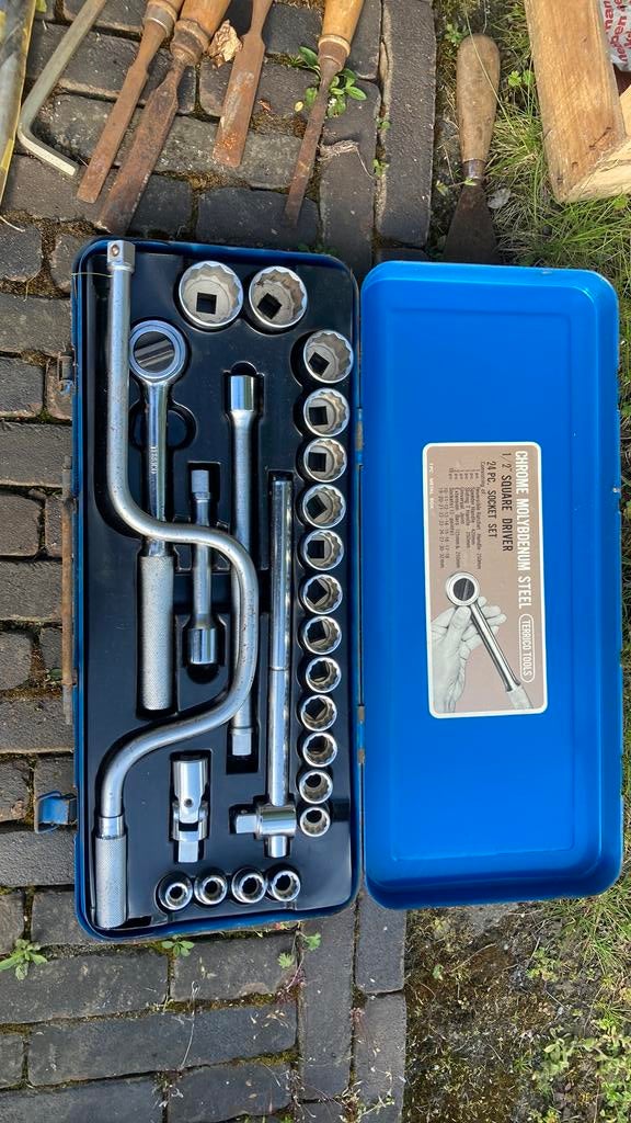 Dopsleutel set 24 delig, Bricolage & Construction, Boîtes à outils, Enlèvement ou Envoi, Comme neuf