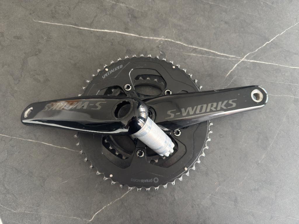 S-Works carbon crank trapas 172,5mm dubbele powermeter, Fietsen en Brommers, Fietsonderdelen, Ophalen of Verzenden, Zo goed als nieuw