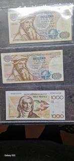 3 biljetten van 1000 frank, Ophalen of Verzenden