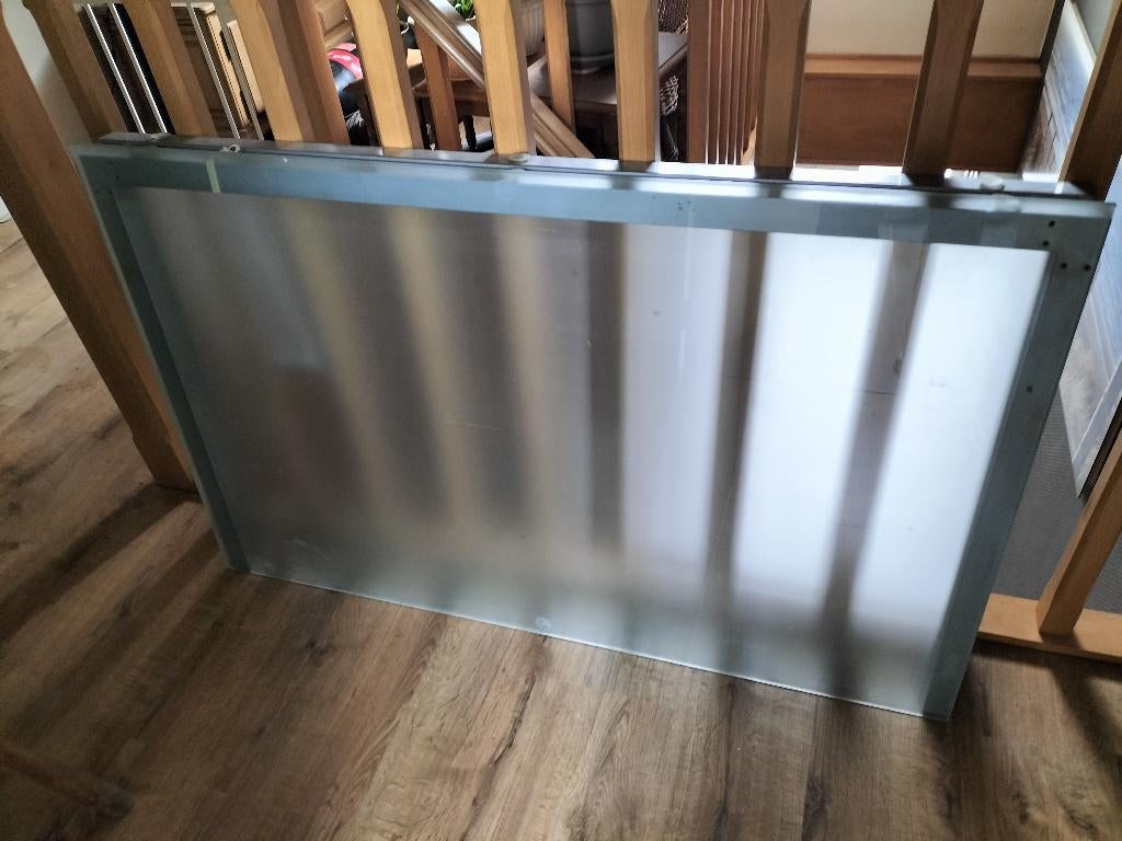 Table, Maison & Meubles, 100 à 150 cm, Quatre personnes, Verre, Enlèvement