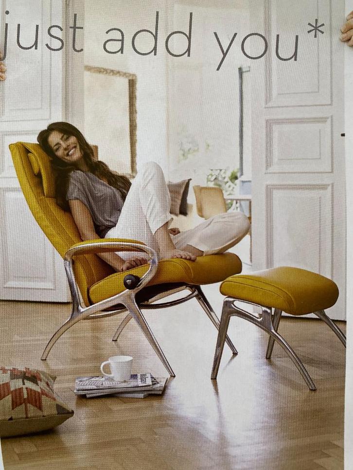 Stressless zetel, Maison & Meubles, Canapés | Salons, Utilisé, Une personne, Moins de 150 cm, 75 à 100 cm, Cuir, Métal, Enlèvement