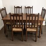 6 massief eiken stoelen( zonder tafel ), Huis en Inrichting, Stoelen, Ophalen, Zo goed als nieuw