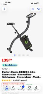 Hometrainer zwart met groen, Sport en Fitness, Ophalen, Zo goed als nieuw, Hometrainer