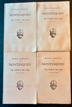 4-delige boekenset: Montesquieu de l’esprit des loix 1950, Ophalen of Verzenden