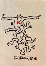 keith haring drawing on paper, Antiek en Kunst, Kunst | Litho's en Zeefdrukken, Ophalen