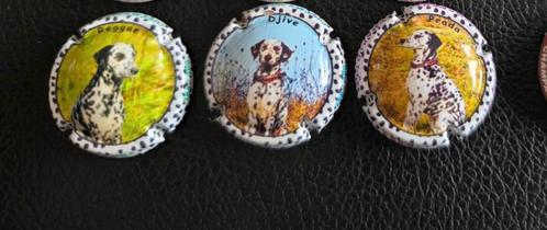 3 prachtige Champagne capsules Charlotte Franc, Verzamelen, Overige Verzamelen, Zo goed als nieuw, Ophalen of Verzenden