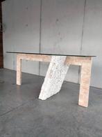 1980s vintage Postmodern design console tafel mactan Stone, Huis en Inrichting, Tafels | Sidetables, Gebruikt, Ophalen