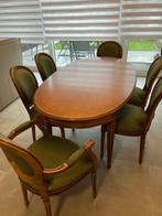 tafel met stoelen, Huis en Inrichting, Tafels | Eettafels, Ophalen, Gebruikt, Vijf personen of meer, Kersenhout