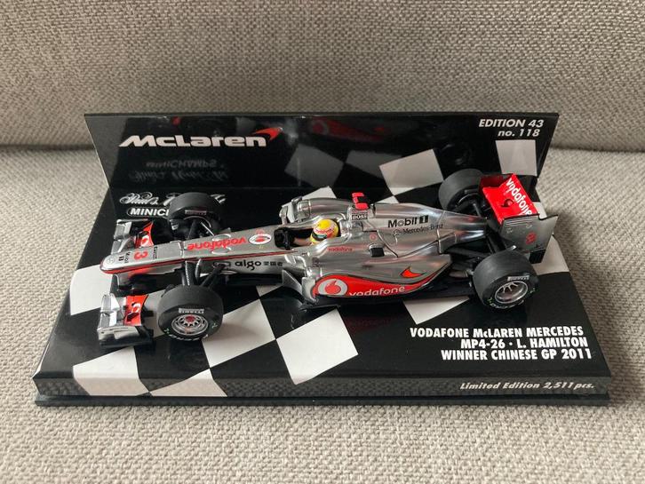 Lewis Hamilton 1:43 Winner Chinese GP 2011 Mclaren MP4-26, Verzamelen, Automerken, Motoren en Formule 1, Nieuw, Formule 1, Ophalen of Verzenden