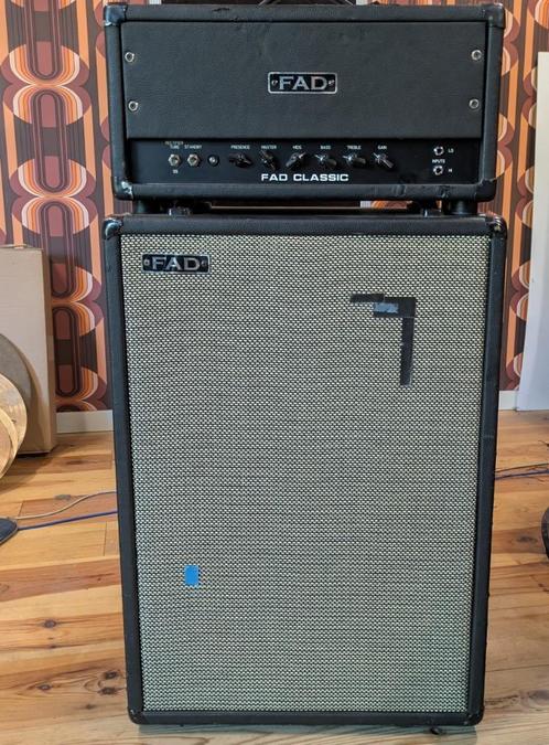 FAD Bassman top + 2x12 speakerkast, Muziek en Instrumenten, Versterkers | Bas en Gitaar, Gebruikt, Gitaar, 50 tot 100 watt, Ophalen