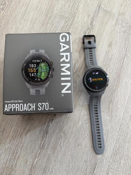 Garmin smartwatch approach s70 42 mm, Sport en Fitness, Golf, Zo goed als nieuw, Overige typen, Ophalen of Verzenden