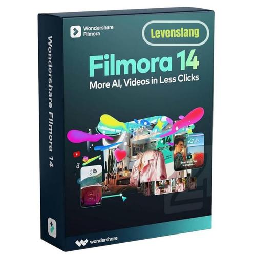 Wondershar Filmora 14 Pro Levenslang +1000 Filmora AI-credit, Computers en Software, Ontwerp- en Bewerkingssoftware, Nieuw, MacOS