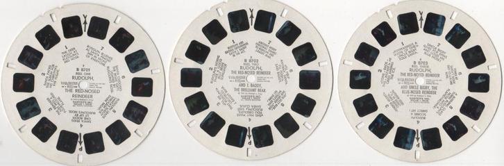 View-master Rudolph Het rendier met rode neus B 870 ENG, Antiek en Kunst, Antiek | Speelgoed, Ophalen of Verzenden