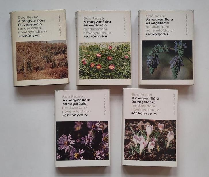 A magyar flóra és vegetació rendszertani-növényföldrajzi I-V, Boeken, Wetenschap, Gelezen, Natuurwetenschap, Ophalen of Verzenden