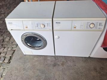 Lot lave linge et sèche linge 1400 tr miele gold 2000, Electroménager, Enlèvement, Comme neuf