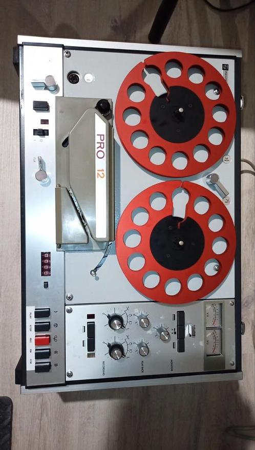 Philips pro12 2 spoor., Audio, Tv en Foto, Bandrecorder, Bandrecorder, Met stofkap, Met banden, Ophalen