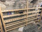 2 handgemaakte wijnrekken in hout, Ophalen, Gebruikt, Hout, 25 flessen of meer