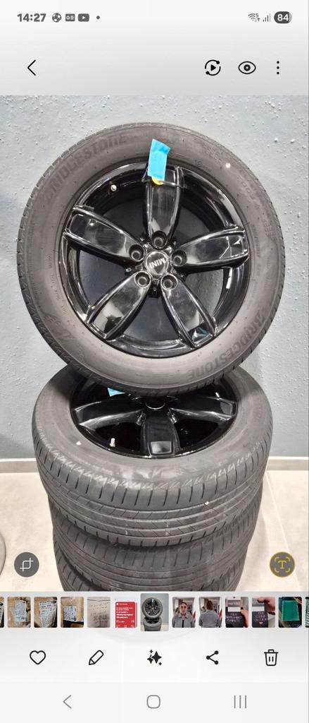 4 jantes aluminium MINI COUNTRYMAN 17 pouces, Autos : Pièces & Accessoires, Pneus & Jantes, Pneus et Jantes, Pneus été, 17 pouces