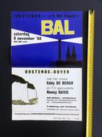 Originele affiche Oostende 1968 ‘t wit paard ostende-dover, Ophalen of Verzenden