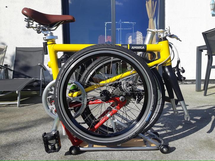 Ahooga fiets, opvouwbare actieve 24V driekleuren, Fietsen en Brommers, Elektrische fietsen, Gebruikt, Ophalen