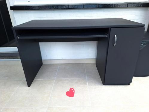 Opruiming!! Bureau antraciet m. uitschuifbare lade en kast., Huis en Inrichting, Bureaus, Zo goed als nieuw, Bureau, Ophalen