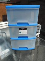 2 X Colonne 3 bacs Allibert Eify sur roulettes neufs, Enlèvement, Neuf, Synthétique