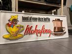 Reclamebord mokafina, Ophalen, Gebruikt, Reclamebord