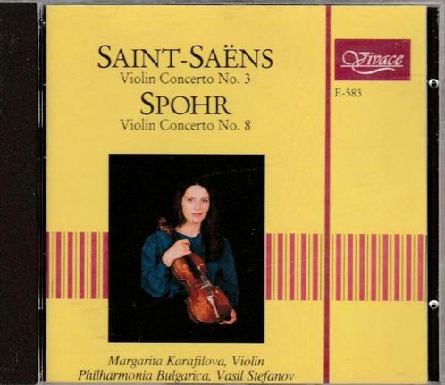 CD Vivace - Saint-Saëns & Louis Spohr - Violin concerto, Cd's en Dvd's, Cd's | Klassiek, Zo goed als nieuw, Orkest of Ballet, Classicisme