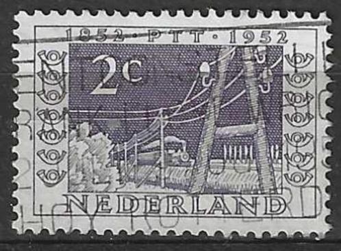 Nederland 1952 - Yvert 574 - 100 Jaar P.T.T. - 2 c. (ST), Postzegels en Munten, Postzegels | Nederland, Gestempeld, Verzenden