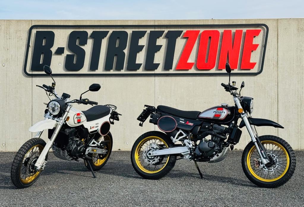 VERLENGDE SALONCONDITIES! MASH X-ride 125 zwart/wit, Motos, Motos | Mash, Entreprise, Naked bike, jusqu'à 11 kW, Permis Moto A1 minimum