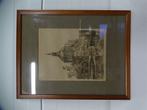 A6111. Marius Janssen ets [Leiden, Marekerk], Antiek en Kunst, Ophalen of Verzenden