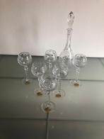 Glazen set - kristal, Antiek en Kunst, Antiek | Glaswerk en Kristal, Ophalen of Verzenden