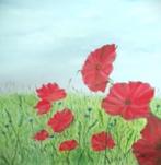 Where poppies grow olieverf op doek, Antiek en Kunst, Ophalen of Verzenden