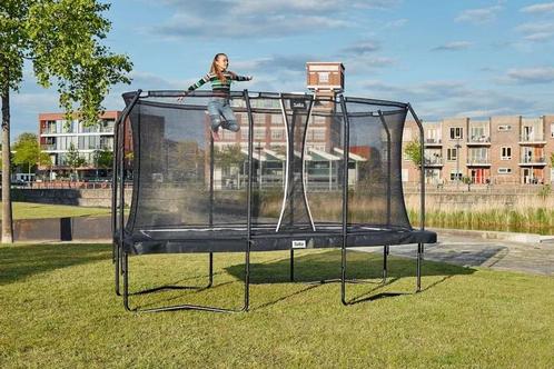 Salta premium black edition 3m05 x 2m14 nieuw in doos!!, Enfants & Bébés, Jouets | Extérieur | Trampolines, Neuf, Enlèvement