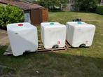 3 x IBC container 1000 liter, Ophalen, Kunststof, Gebruikt, Met kraantje