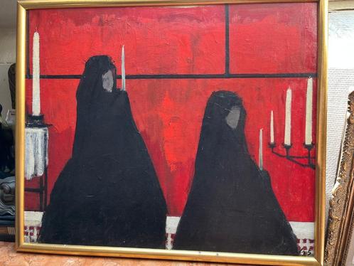 Schilderij Georgette Iserbyt, Antiek en Kunst, Kunst | Schilderijen | Modern, Ophalen