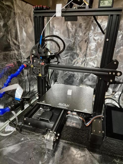 Ender 3-bekabelde printer, geüpgraded en geoptimaliseerd., Computers en Software, 3D Printers, Gebruikt, Ophalen