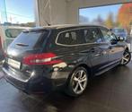 Peugeot 308 SW GT LINE 130CH 1ÈRE MAIN DISTRIB OK GAR 12M, Auto's, Peugeot, Gebruikt, Zwart, 1199 cc, Zwart