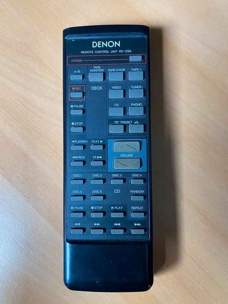 DENON afstandsbediening RC-129A, Audio, Tv en Foto, Afstandsbedieningen, Gebruikt, Ophalen