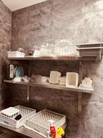 Wandrek - 2 planken  Wandschap RVS L:167 B:40, Ophalen of Verzenden