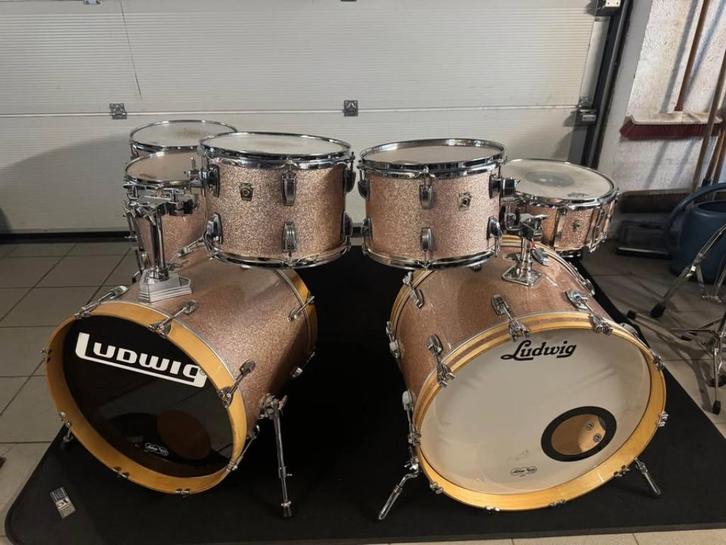 Ludwig classic maple champagne sparkle, Muziek en Instrumenten, Drumstellen en Slagwerk, Gebruikt, Ludwig, Ophalen