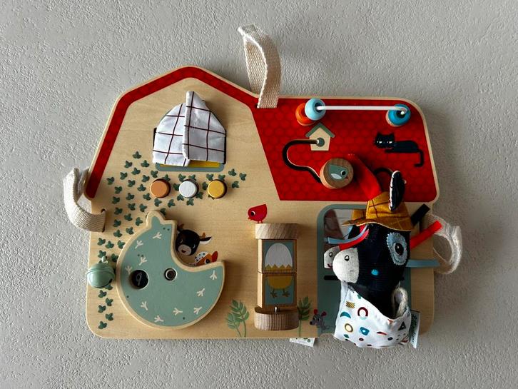 Lilliputiens activiteitenpaneel Boerderij, Kinderen en Baby's, Speelgoed | Kinderpuzzels, Zo goed als nieuw, 0 tot 6 maanden, Minder dan 10 stukjes