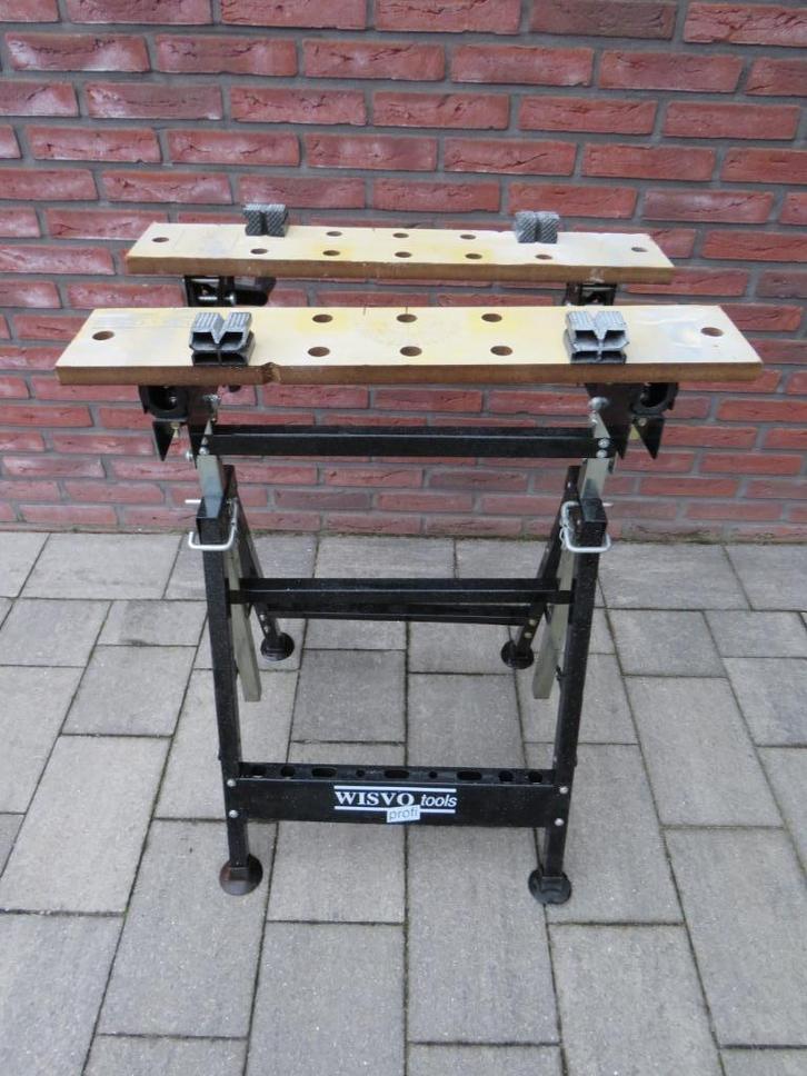 Workmate - Wisvo Tools Profi, Doe-het-zelf en Bouw, Werkbanken, Zo goed als nieuw, Minder dan 70 cm, Inklapbaar, Ophalen