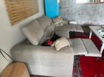 3 zit licht grijs in stof met 2 elektrische relaxen, Huis en Inrichting, Fauteuils, Ophalen, Stof