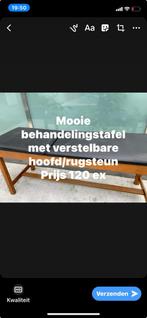 houte verstelbare behandelingstafel, Ophalen