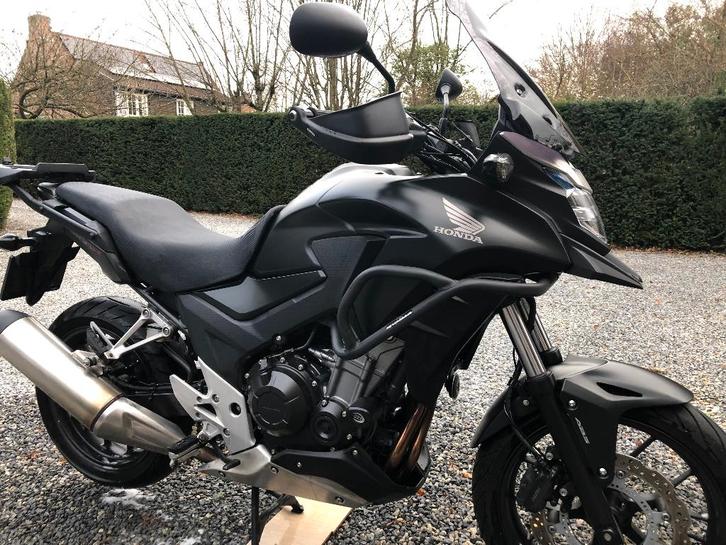 Honda CB 500 X zwart met opties met 12617 km!, Motoren, Motoren | Honda, Particulier, Enduro, 12 t/m 35 kW, 2 cilinders, Minimaal motorrijbewijs A2