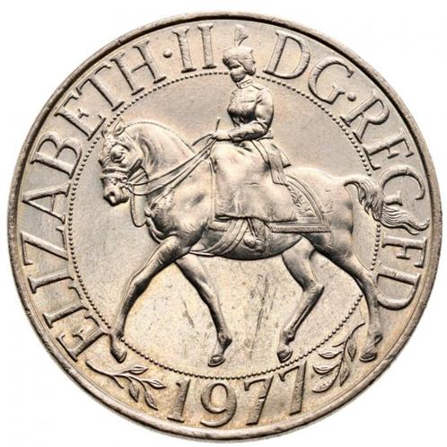Royaume-Uni 25 pence, Jubilé d'argent 1977 - 25 ans, Timbres & Monnaies, Monnaies | Europe | Monnaies non-euro, Monnaie en vrac